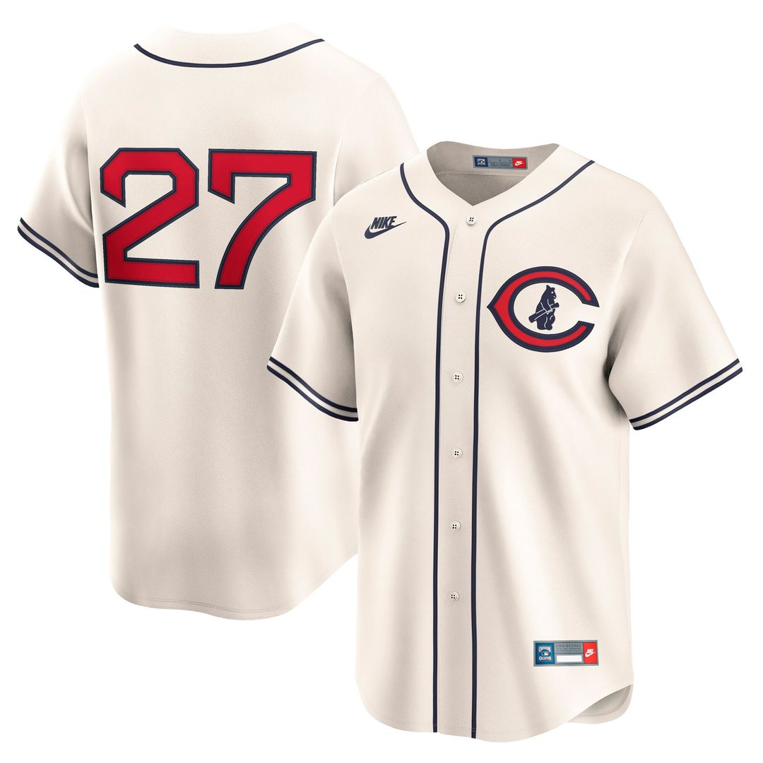 Chicago Cubs Seiya Suzuki Cream Throwback Cooperstown Collection Limited Baseball Jersey