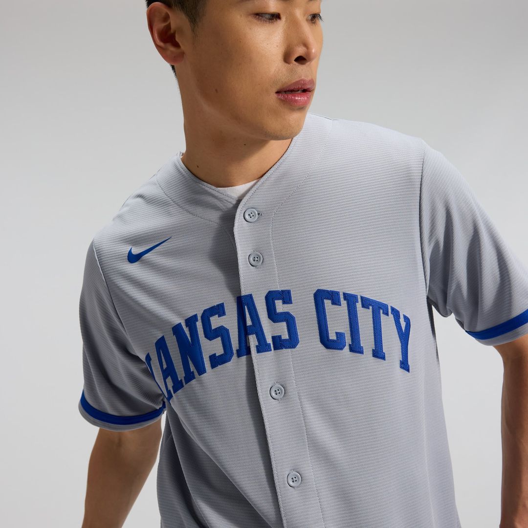 Kansas City Royals Bobby Witt Jr. Gray Road Replica Baseball Jersey | MLB Baseball Jersey