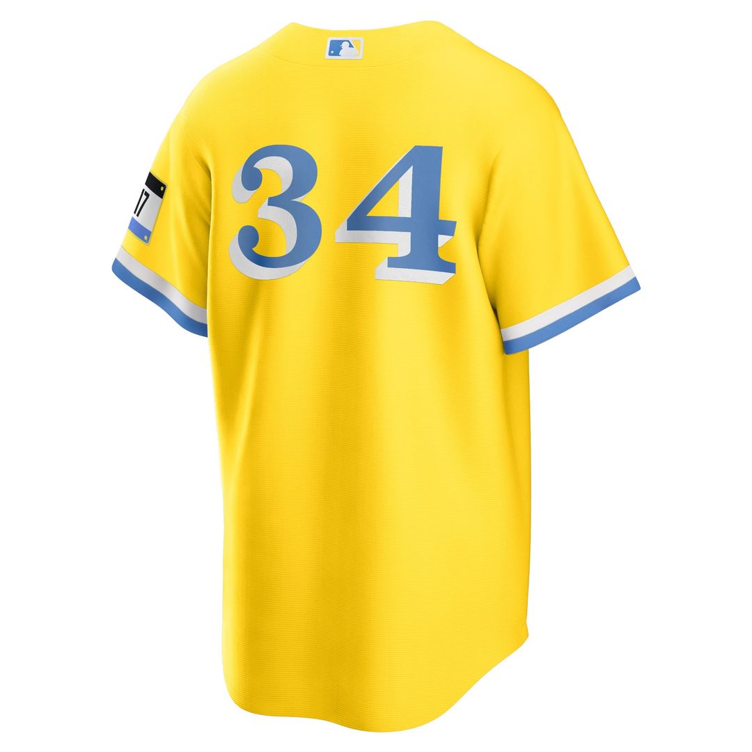 Boston Red Sox David Ortiz Gold Retired Player City Connect Replica Baseball Jersey | MLB Baseball Jersey