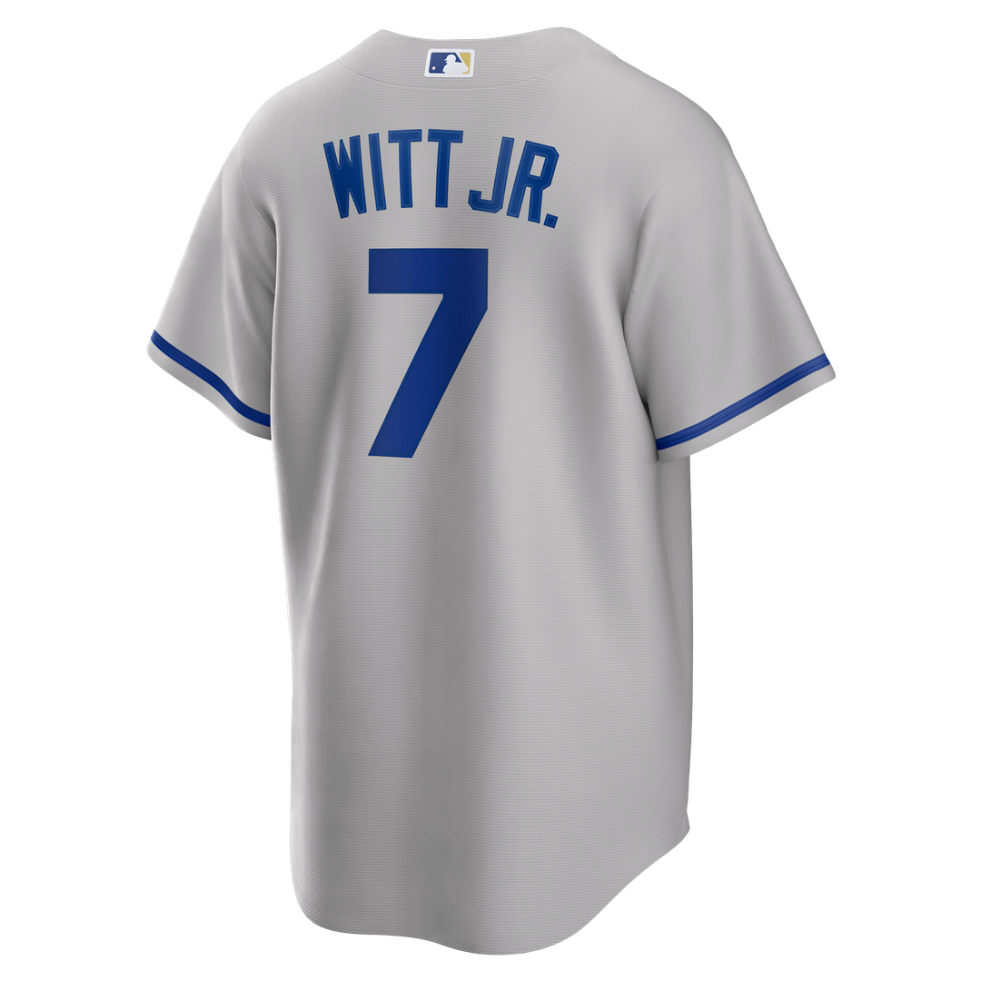 Kansas City Royals Bobby Witt Jr. Rush Blue Alternate 2 Replica Baseball Jersey | MLB Baseball Jersey