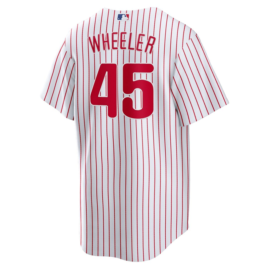 Philadelphia Phillies Zack Wheeler White Home Replica Baseball Jersey | MLB Baseball Jersey