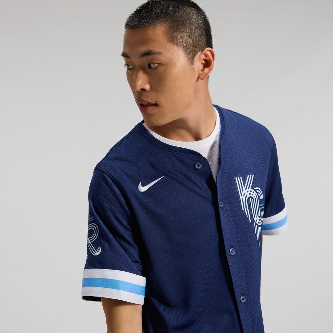 Kansas City Royals Navy City Connect Limited Baseball Jersey | MLB Baseball Jersey
