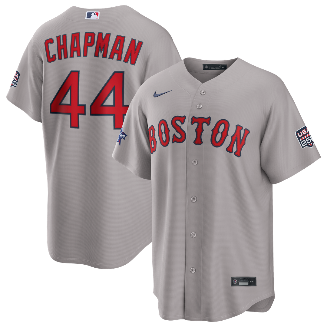 2026 All-Star Game Men's Boston Red Sox Aroldis Chapman Gray Replica Baseball Jersey