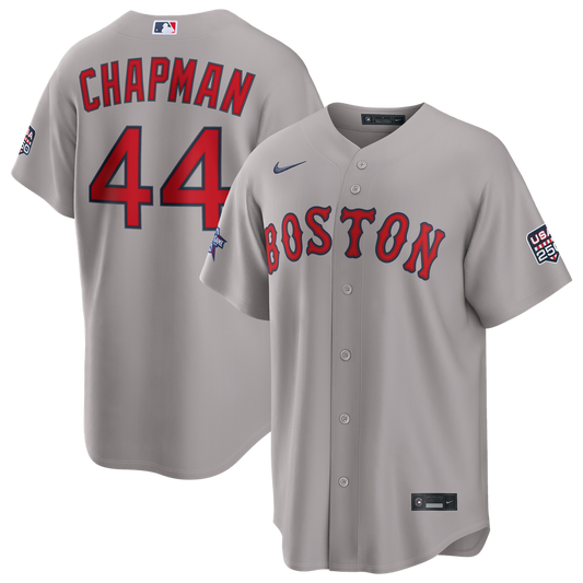 2026 All-Star Game Men's Boston Red Sox Aroldis Chapman Gray Replica Baseball Jersey