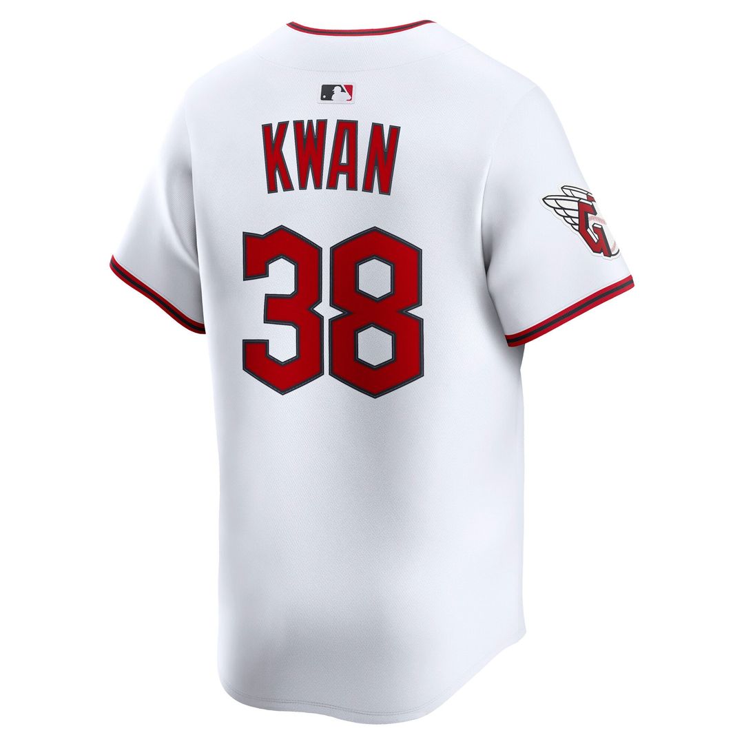 Cleveland Guardians Steven Kwan White Home Limited Baseball Jersey | MLB Baseball Jersey