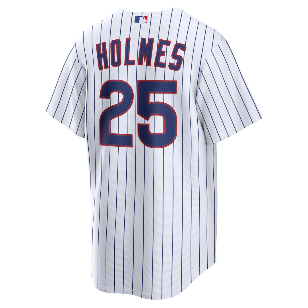 Chicago Cubs Clay Holmes White Home Replica Baseball Jersey | MLB Baseball Jersey