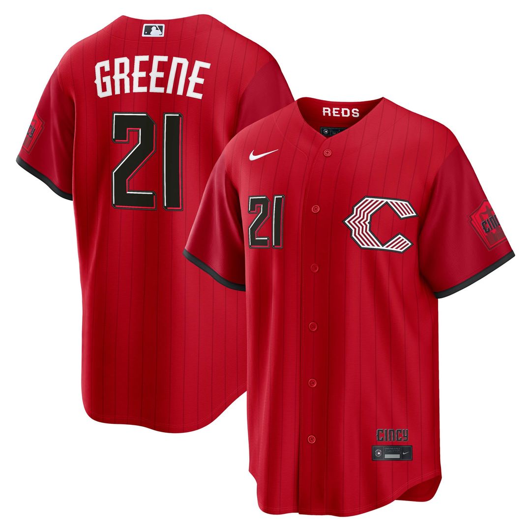 Cincinnati Reds Hunter Greene Red 2026 City Connect Stadium Baseball Jersey