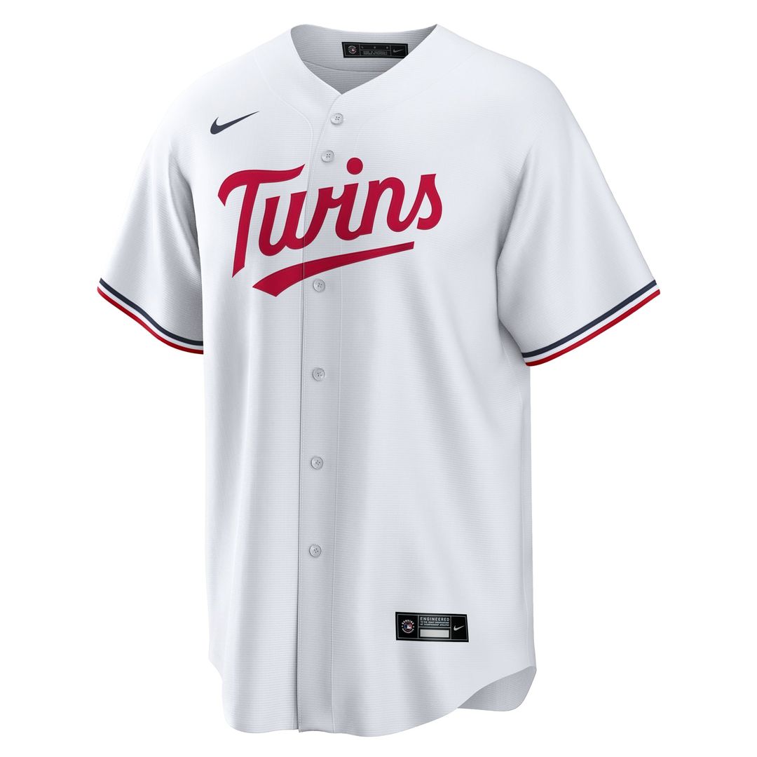 Minnesota Twins White #1 Dad Home Replica Baseball Jersey | MLB Baseball Jersey