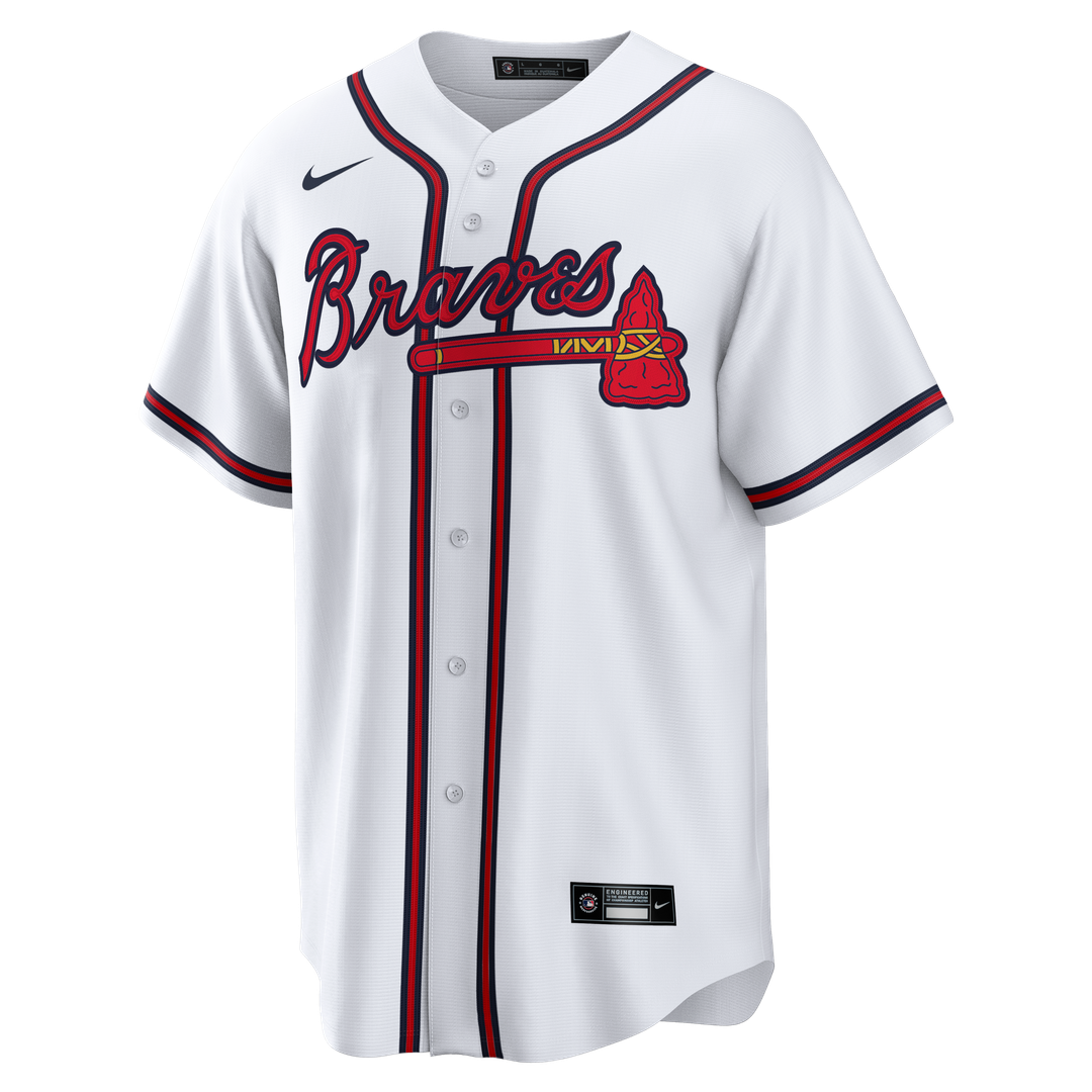 Atlanta Braves White Home Big & Tall Replica Baseball Jersey | MLB Baseball Jersey
