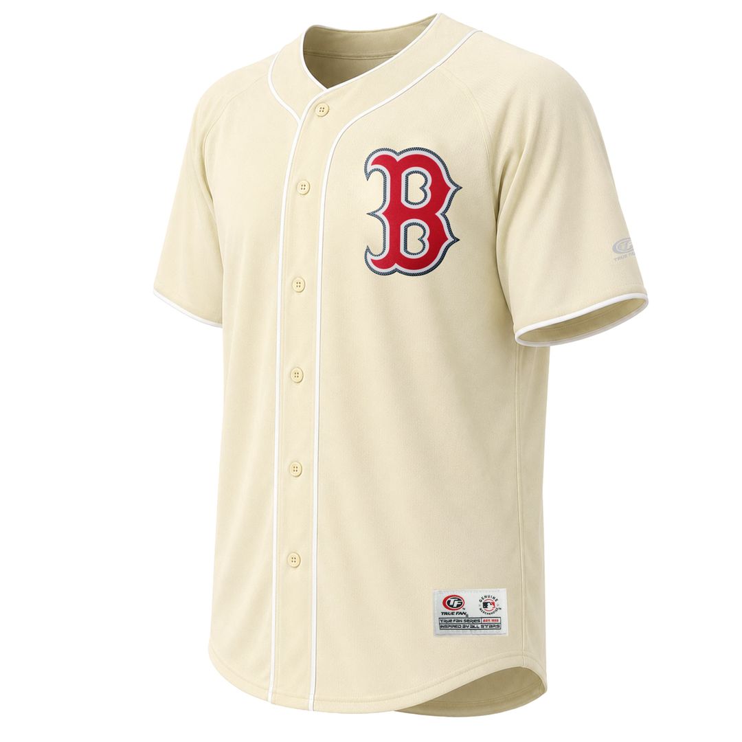 Boston Red Sox Stitches Cream Fashion Baseball Jersey | MLB Baseball Jersey