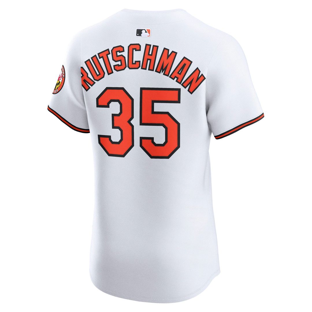 Baltimore Orioles Adley Rutschman White Home Elite Baseball Jersey | MLB Baseball Jersey
