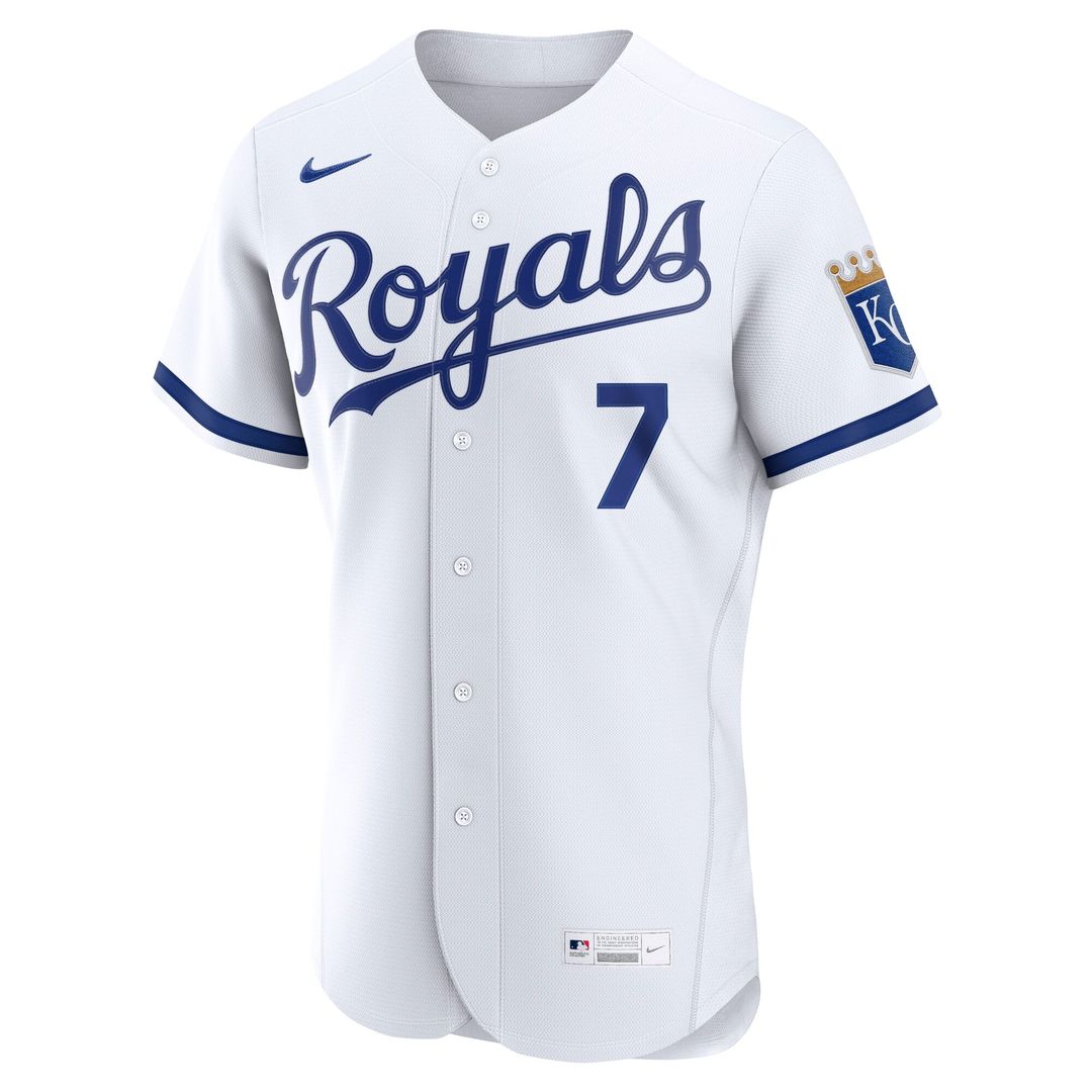 Kansas City Royals Bobby Witt Jr. White Authentic Baseball Jersey | MLB Baseball Jersey