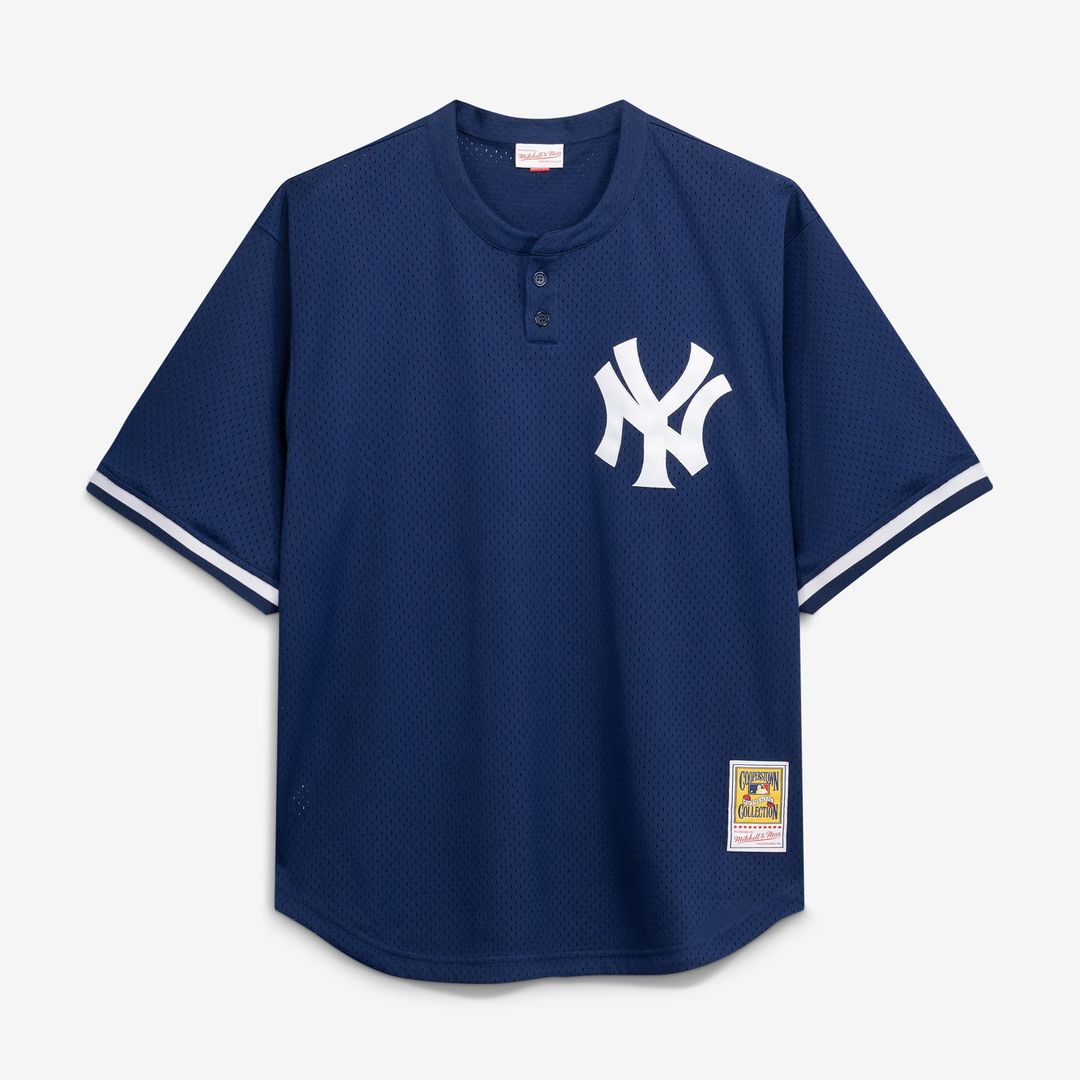 New York Yankees Don Mattingly Navy Cooperstown Collection Big & Tall Mesh Batting Practice Baseball Jersey | MLB Baseball Jersey
