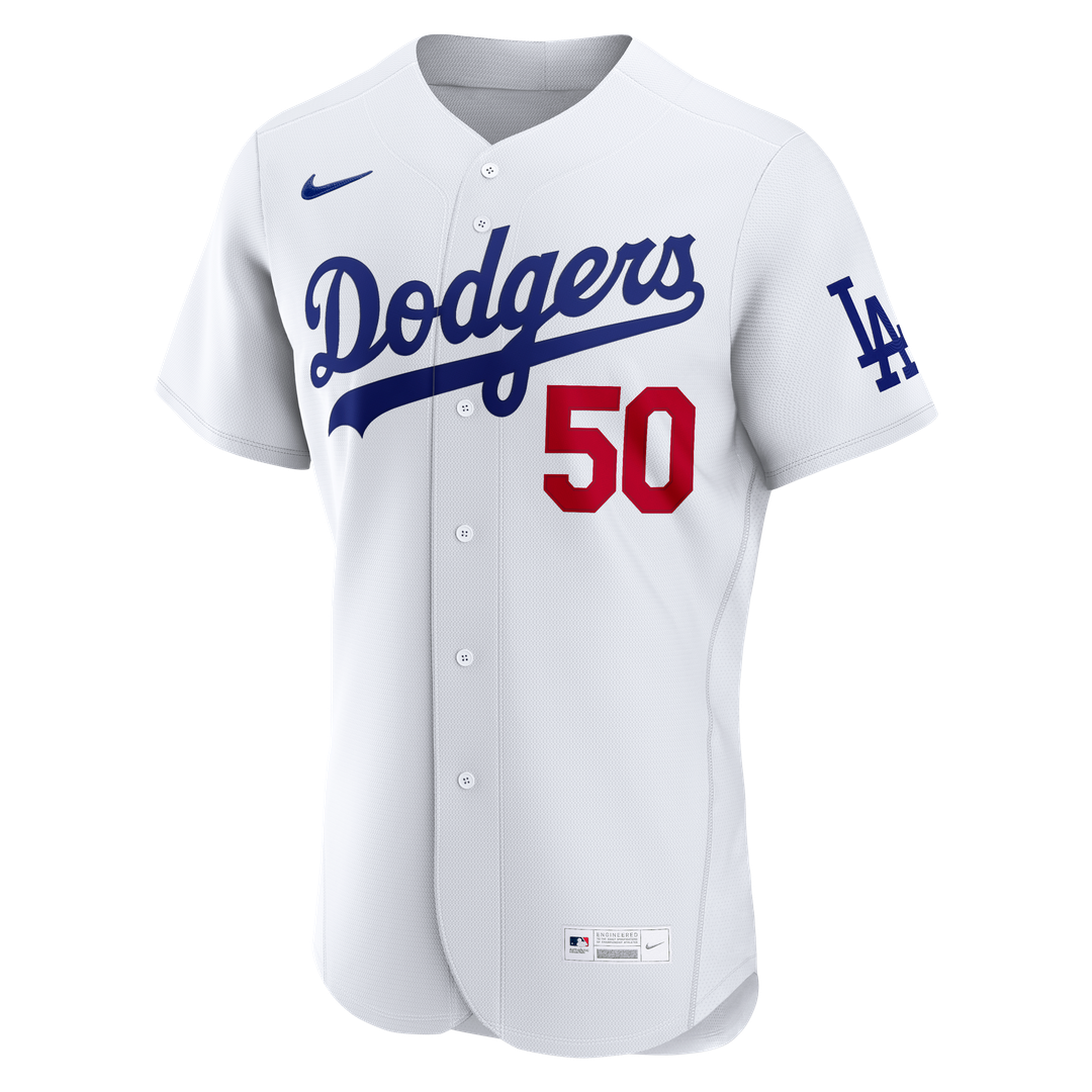 Los Angeles Dodgers Mookie Betts White Home Authentic Baseball Jersey | MLB Baseball Jersey
