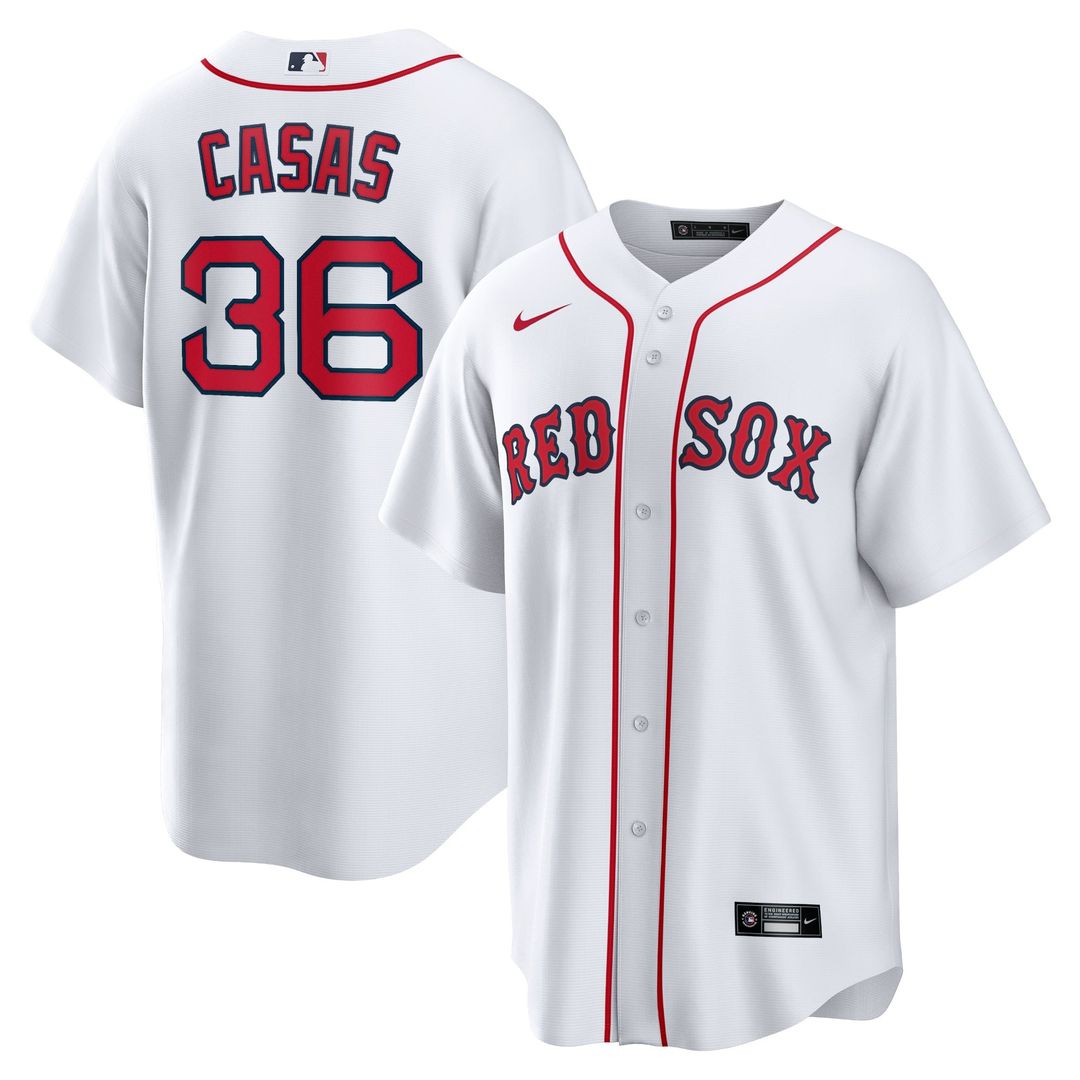 Boston Red Sox Triston Casas White Home Replica Baseball Jersey