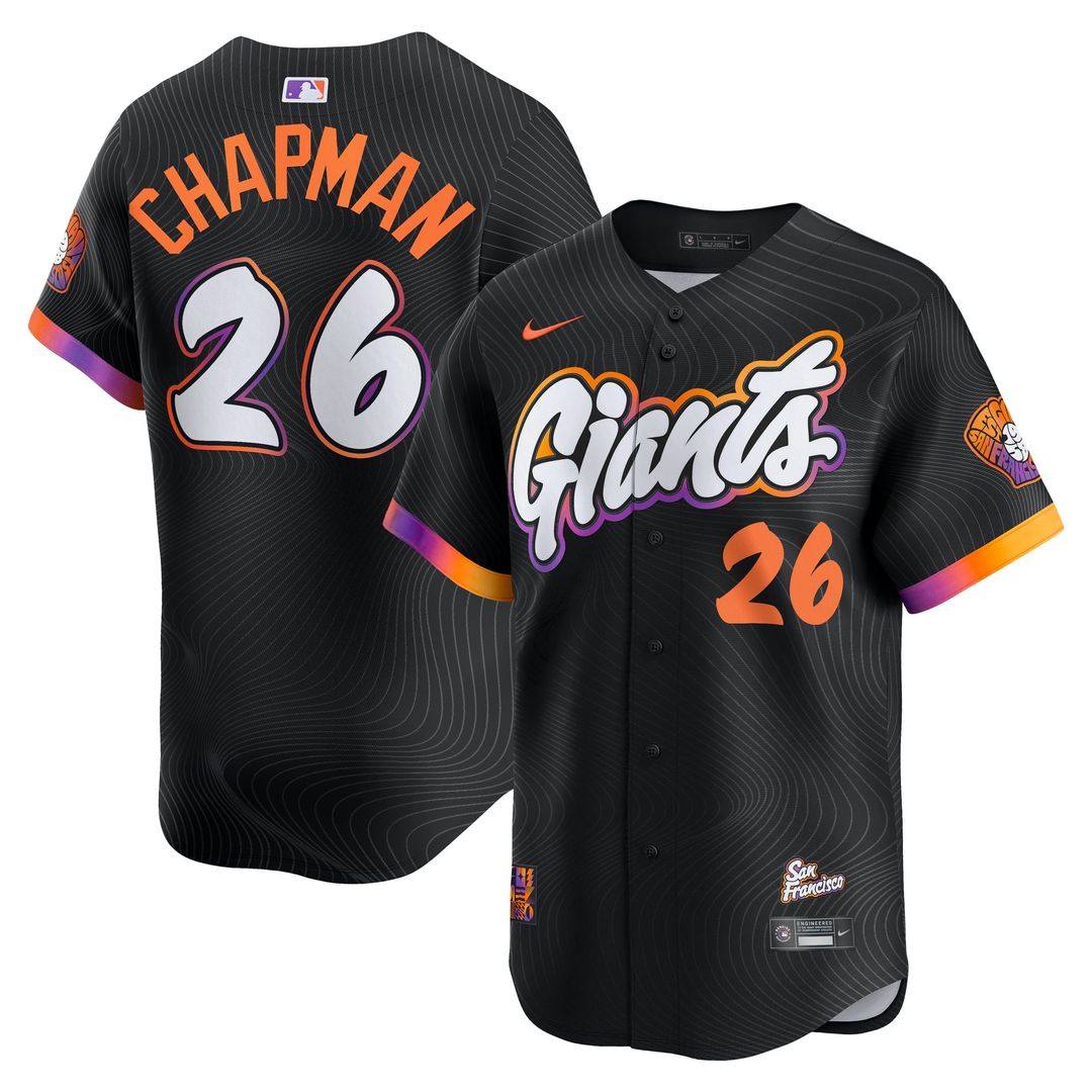 San Francisco Giants Matt Chapman Anthracite 2025 City Connect Limited Baseball Jersey
