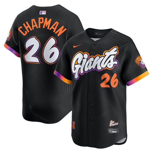 San Francisco Giants Matt Chapman Anthracite 2025 City Connect Limited Baseball Jersey