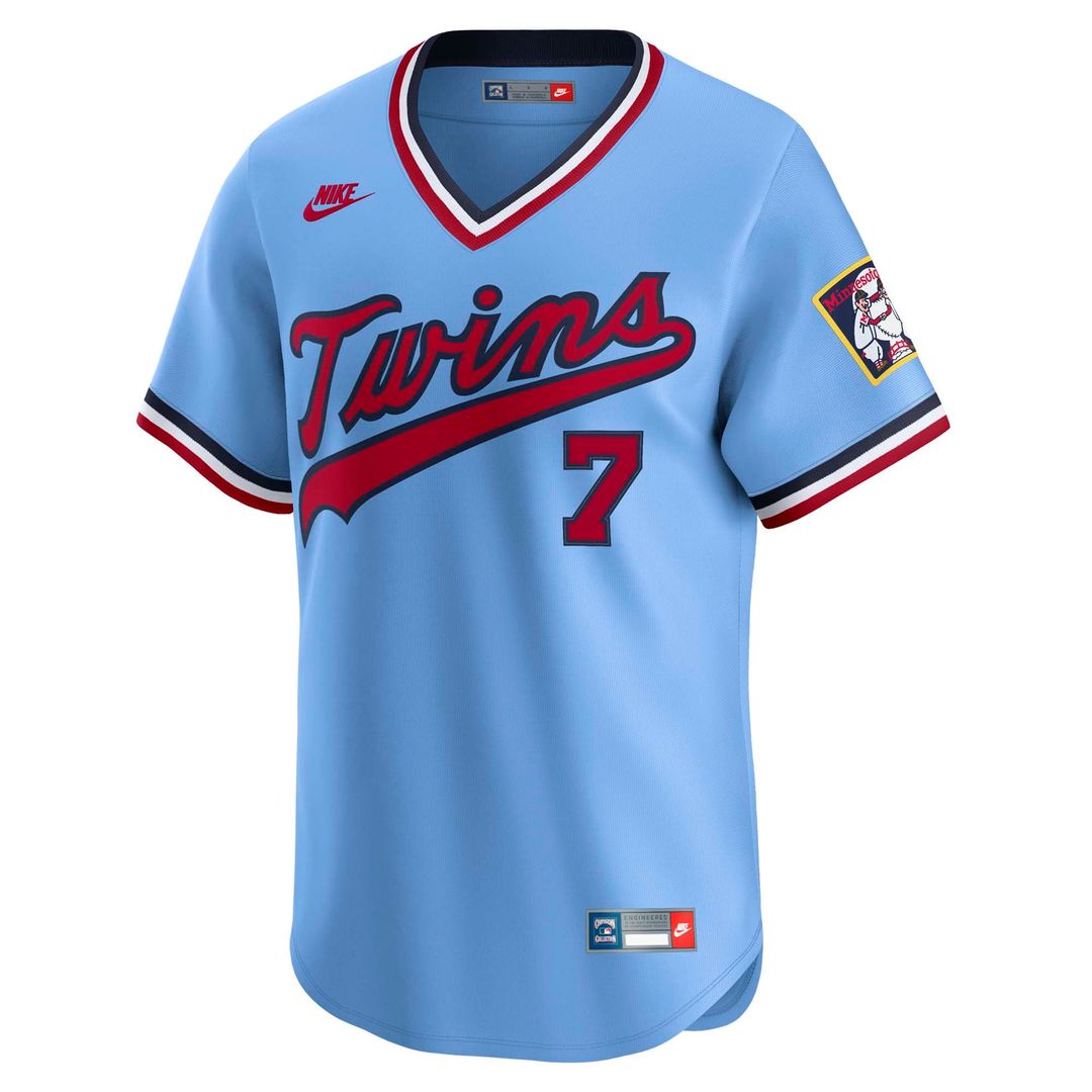 Minnesota Twins Joe Mauer Light Blue Throwback Cooperstown Collection Limited Baseball Jersey | MLB Baseball Jersey