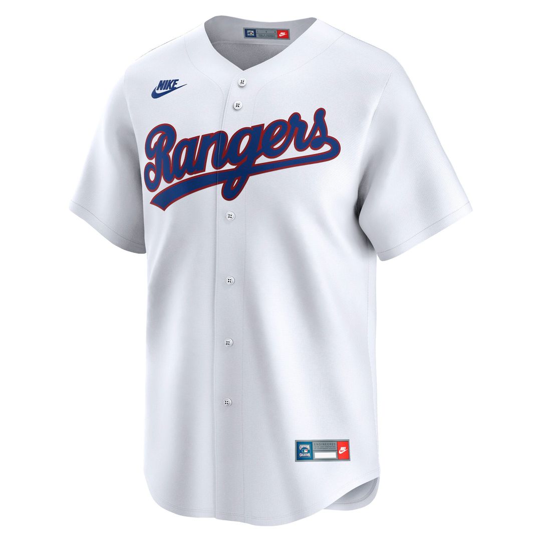 Texas Rangers White Cooperstown Collection Limited Baseball Jersey | MLB Baseball Jersey