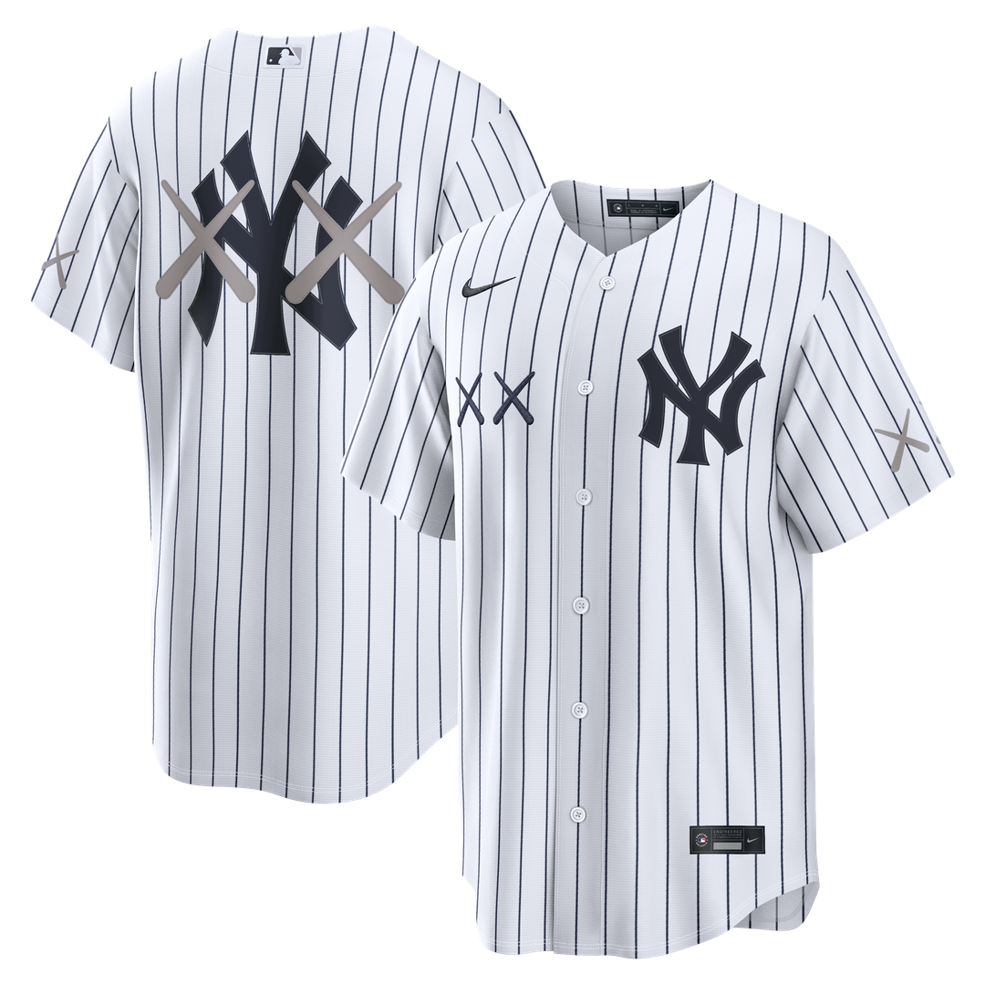 New York Yankees x KAWS White Stadium Baseball Jersey