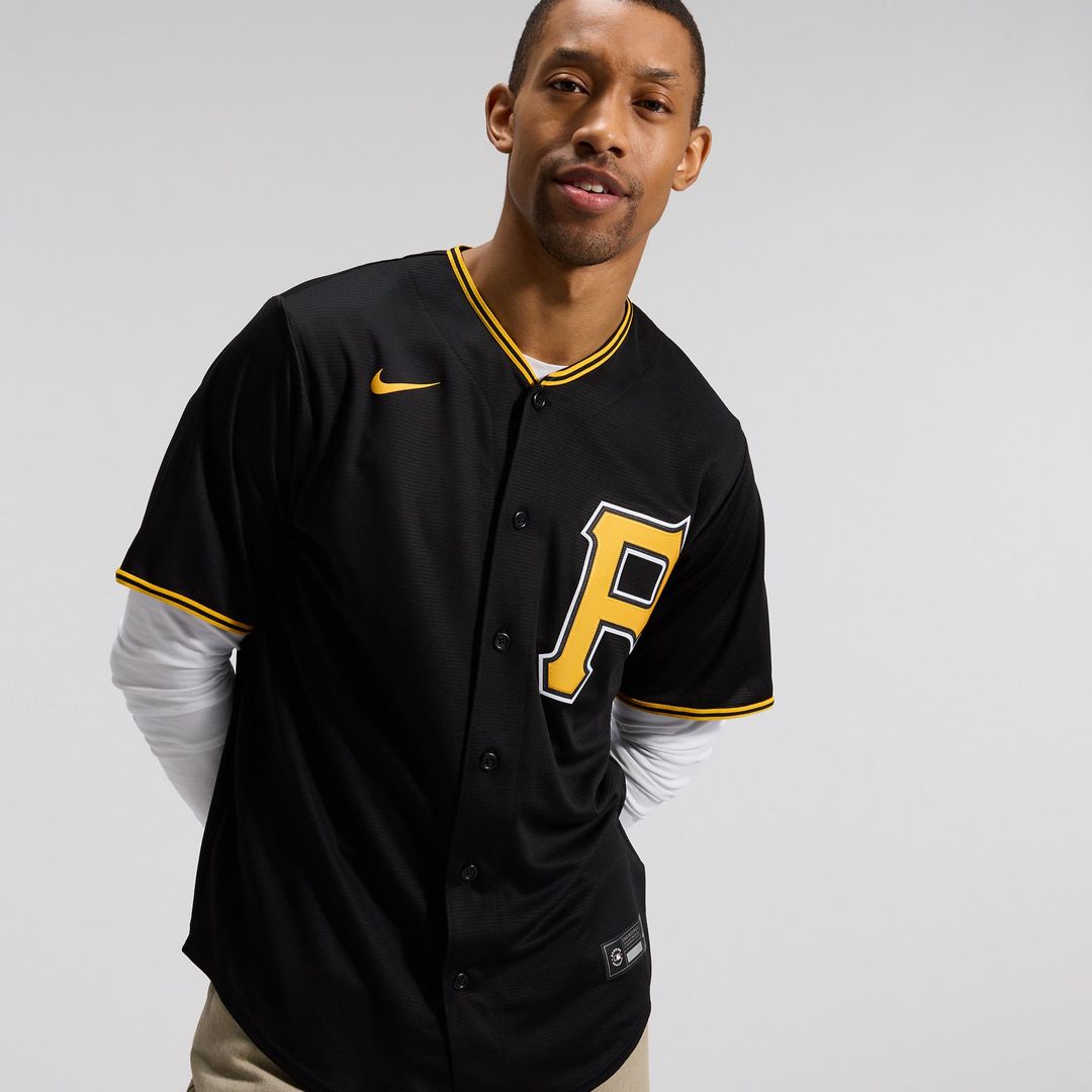Pittsburgh Pirates Black Alternate Replica Team Baseball Jersey | MLB Baseball Jersey