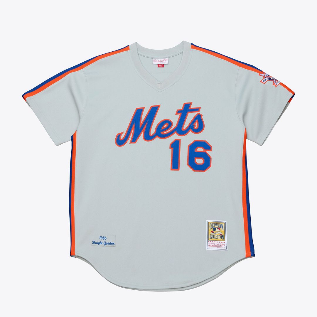 New York Mets Dwight Gooden White 1986 Authentic Baseball Jersey