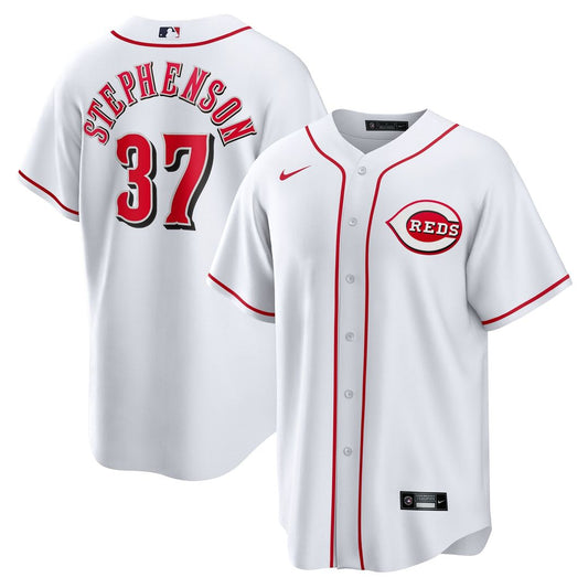 Cincinnati Reds Tyler Stephenson White Home Replica Baseball Jersey