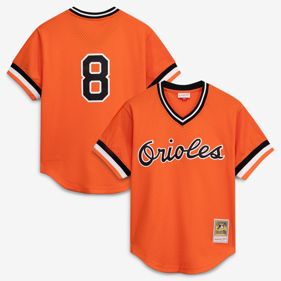 Baltimore Orioles Cal Ripken Jr. Orange Authentic Batting Practice Baseball Jersey | MLB Baseball Jersey