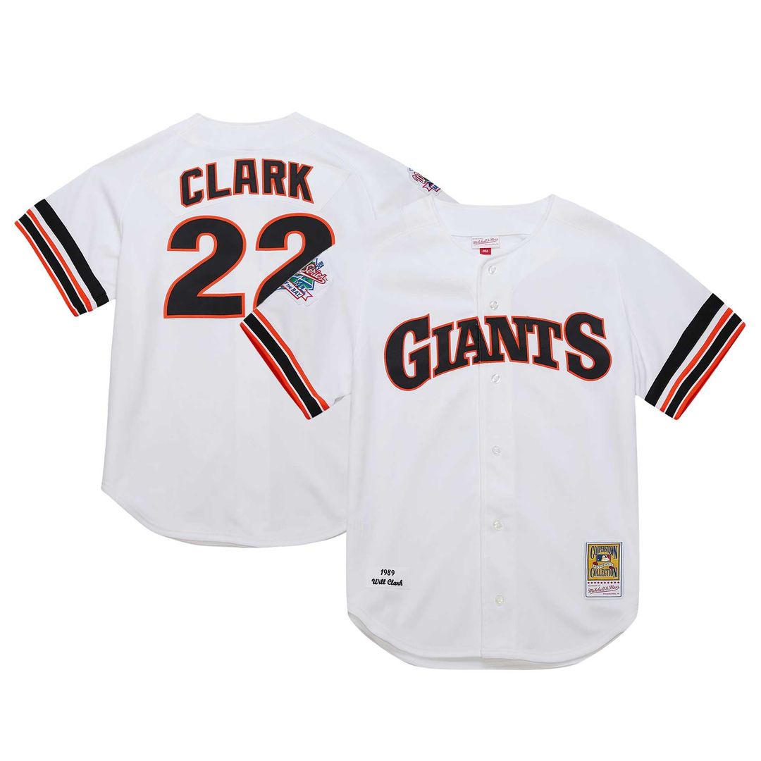 San Francisco Giants Will Clark White Cooperstown Collection 1989 Authentic Baseball Jersey