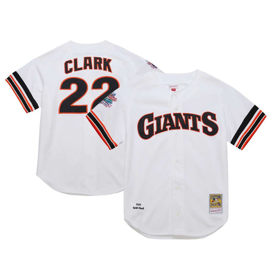 San Francisco Giants Will Clark White Cooperstown Collection 1989 Authentic Baseball Jersey
