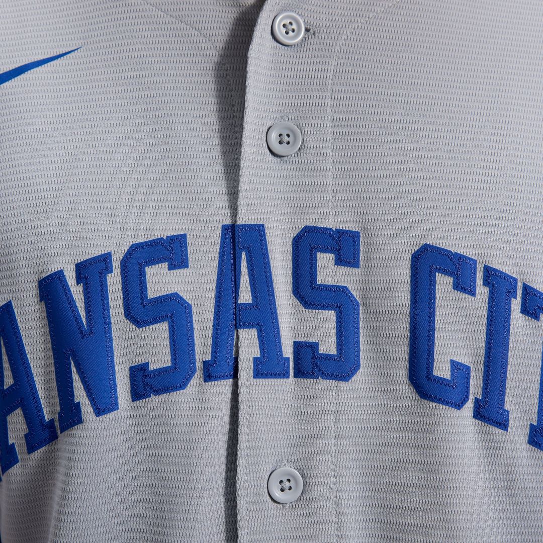 Kansas City Royals Bobby Witt Jr. Gray Road Replica Baseball Jersey | MLB Baseball Jersey