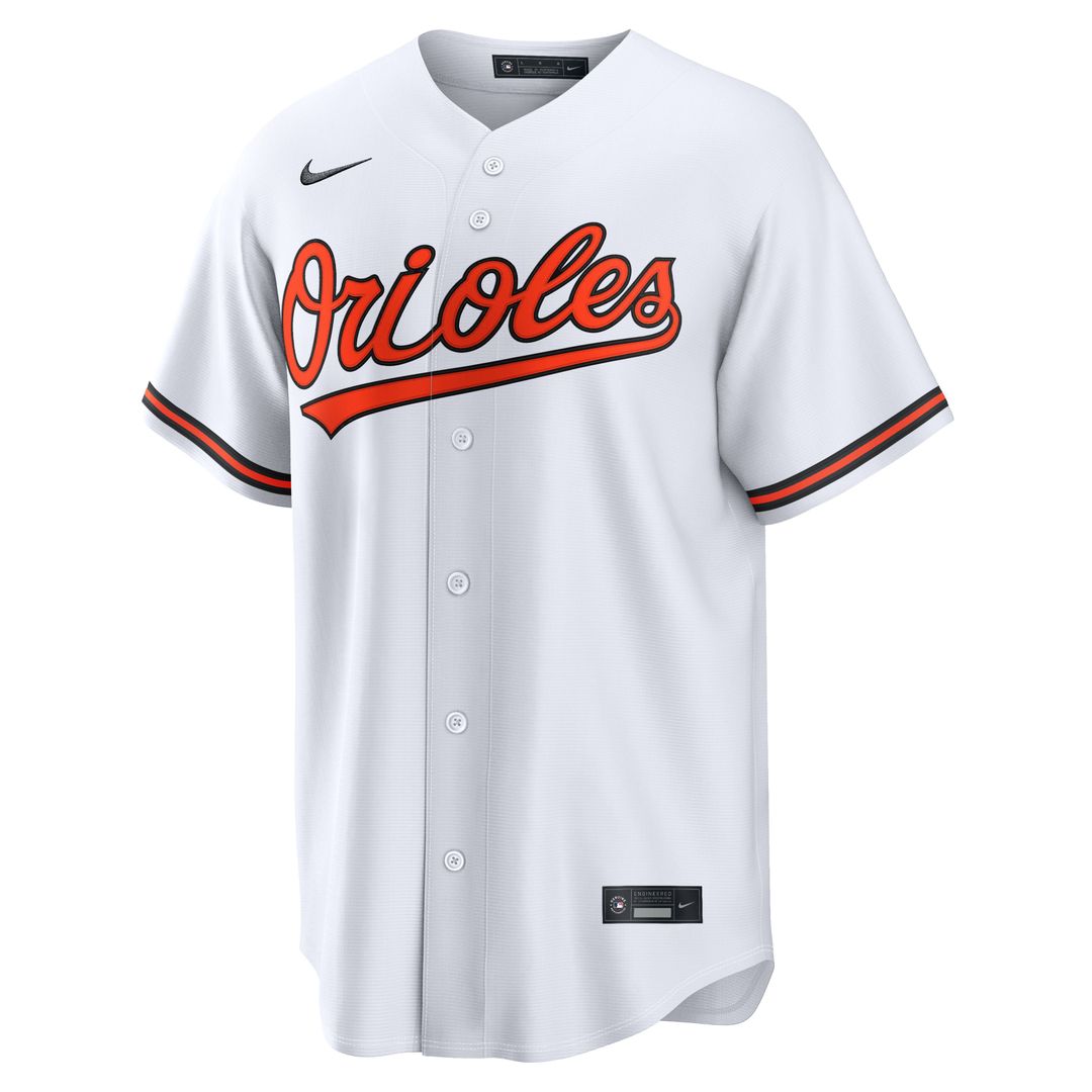Baltimore Orioles Gunnar Henderson White Home Replica Baseball Jersey | MLB Baseball Jersey