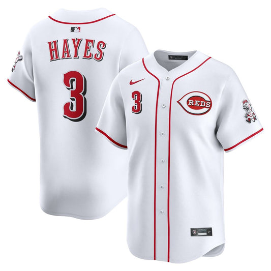 Cincinnati Reds Ke'Bryan Hayes White Home Limited Baseball Jersey