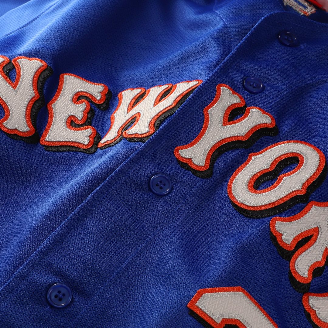 New York Mets Mike Piazza Royal Cooperstown Collection Mesh Batting Practice Button-Up Baseball Jersey | MLB Baseball Jersey