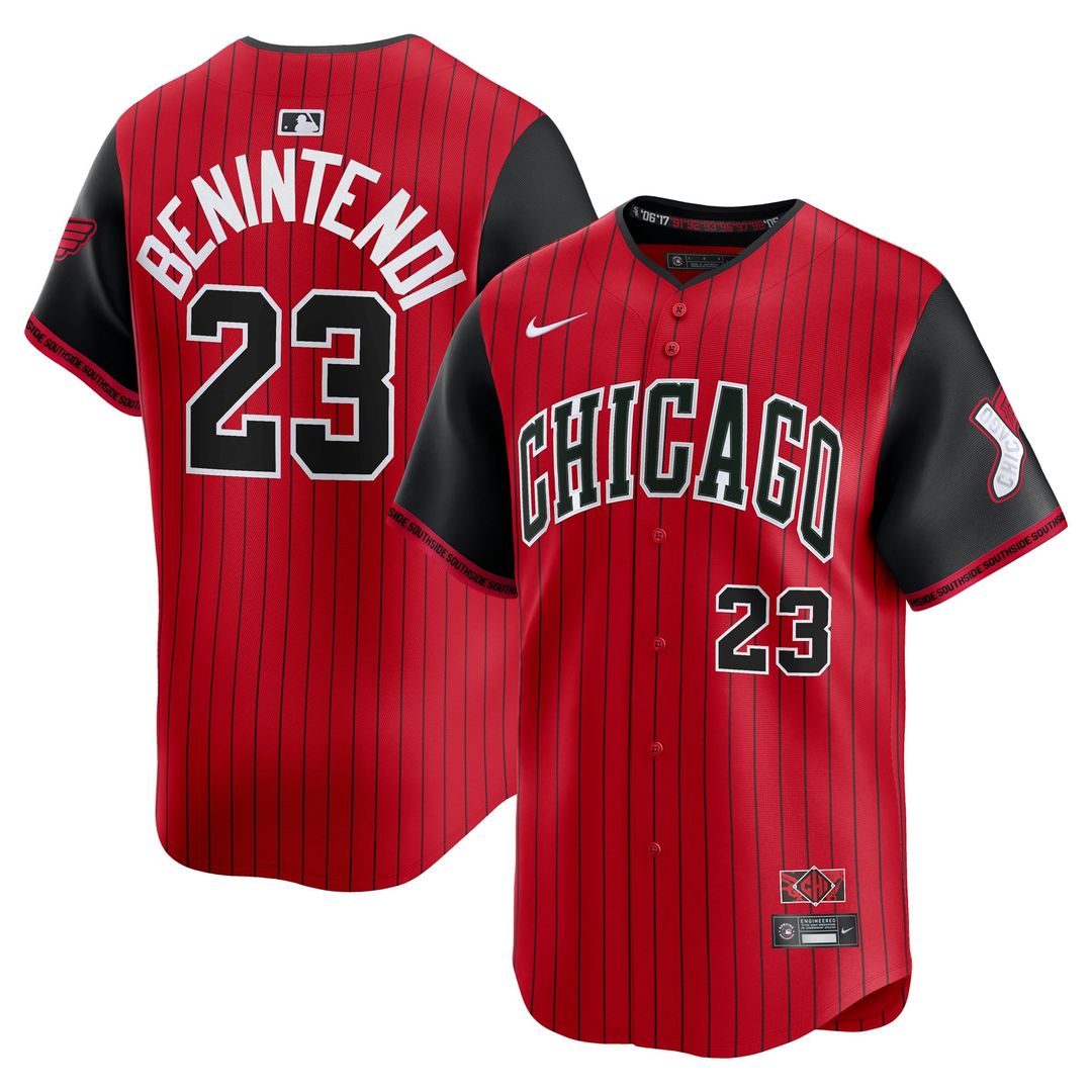 Chicago White Sox Andrew Benintendi Red/Black 2025 City Connect Limited Baseball Jersey