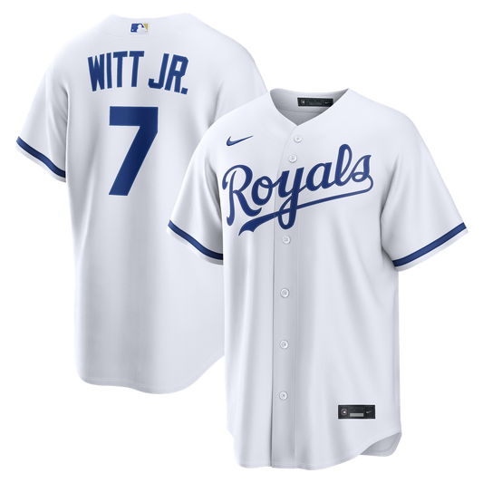 Kansas City Royals Bobby Witt Jr. White Home Replica Baseball Jersey