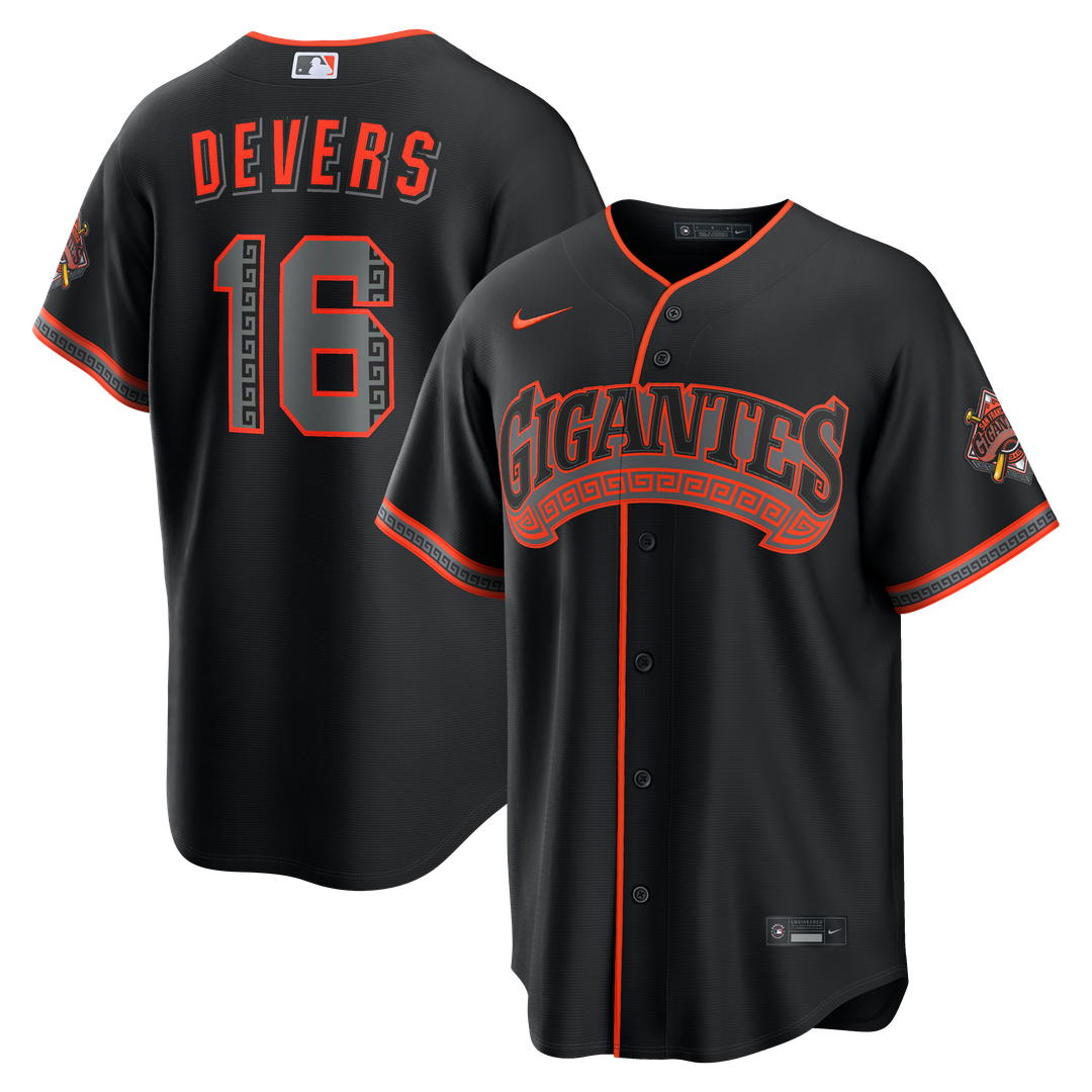 San Francisco Giants Rafael Devers Black Alternate Stadium Baseball Jersey