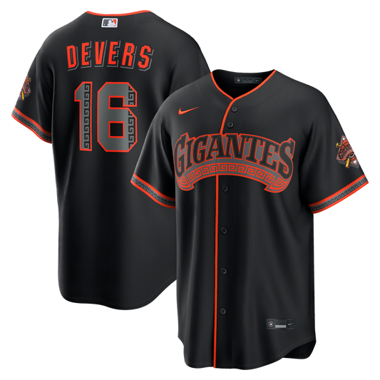 San Francisco Giants Rafael Devers Black Alternate Stadium Baseball Jersey