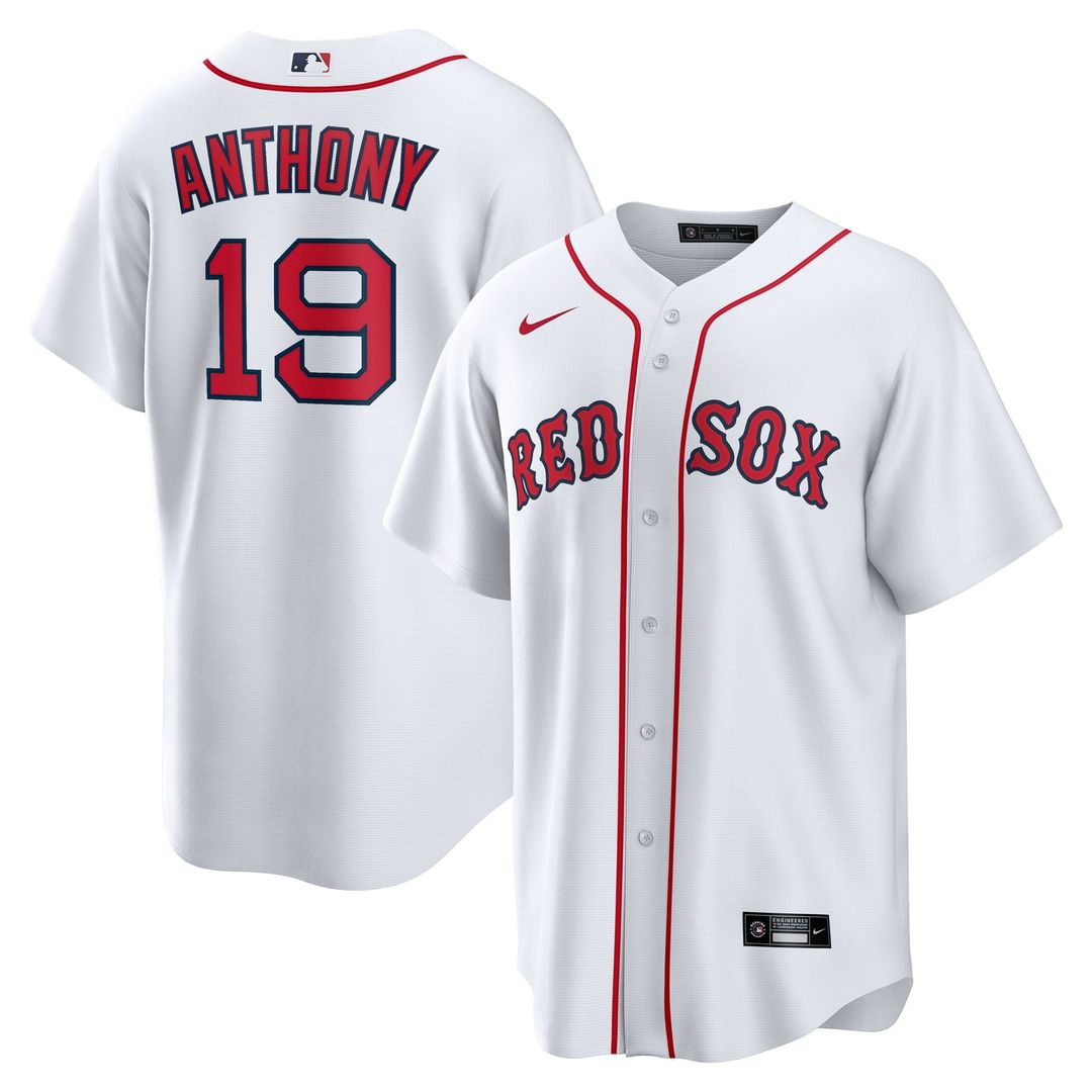 Boston Red Sox Roman Anthony White Home Replica Baseball Jersey