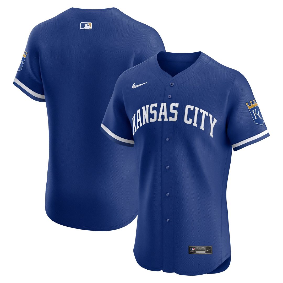 Kansas City Royals Royal Alternate 2 Elite Baseball Jersey | MLB Baseball Jersey