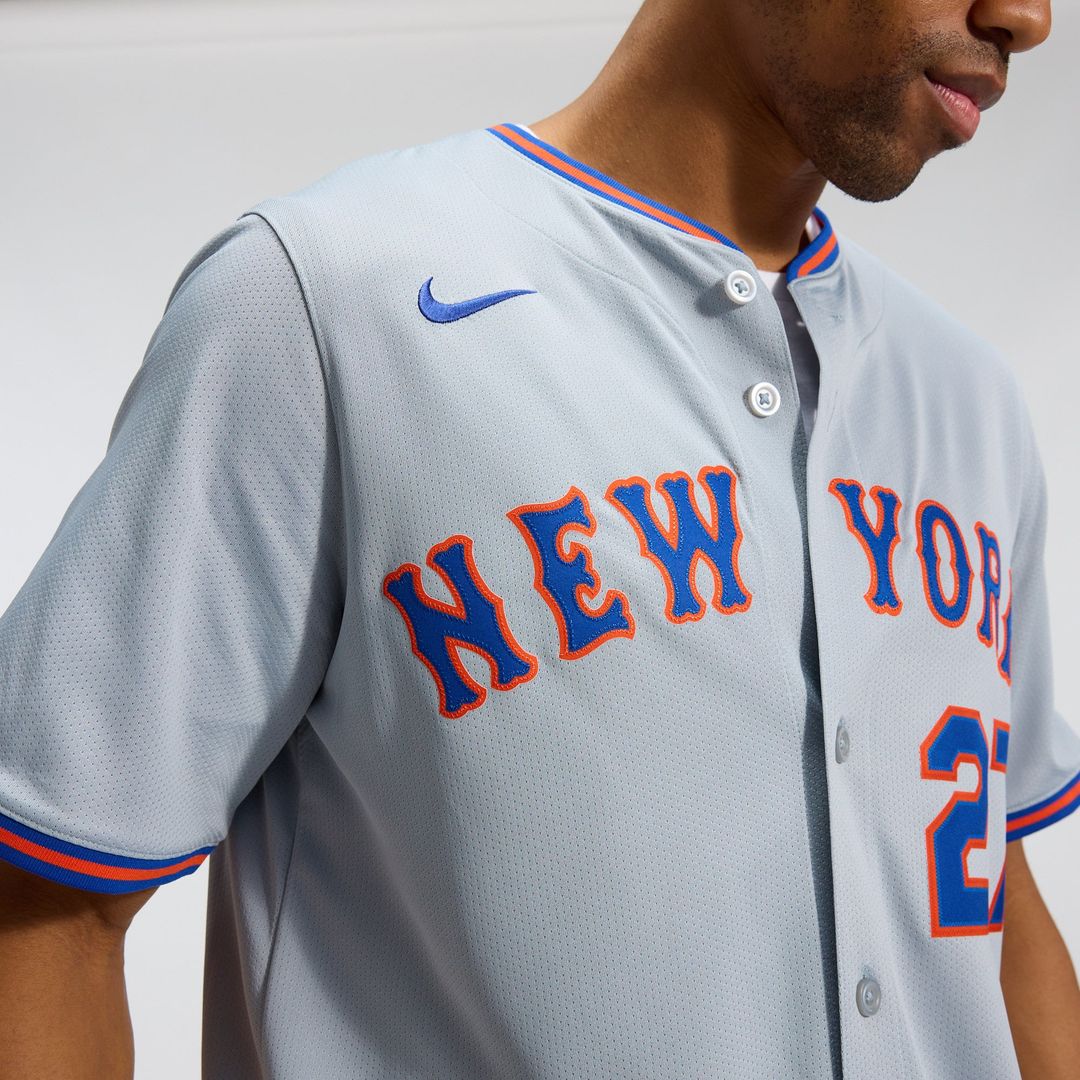 New York Mets Mark Vientos Gray All-Star Limited Baseball Jersey | MLB Baseball Jersey