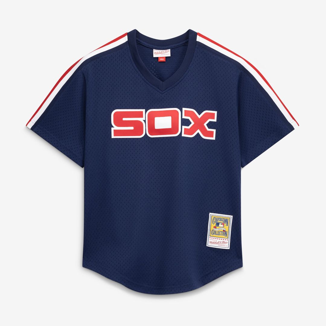 Chicago White Sox Carlton Fisk Navy Authentic Batting Practice Baseball Jersey | MLB Baseball Jersey
