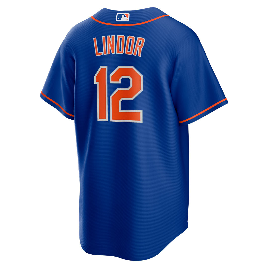 New York Mets Francisco Lindor Royal Alternate Replica Baseball Jersey | MLB Baseball Jersey