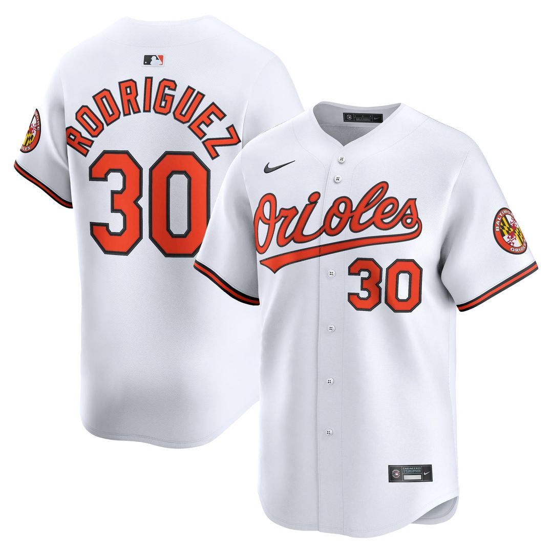 Baltimore Orioles Grayson Rodriguez White Home Limited Baseball Jersey