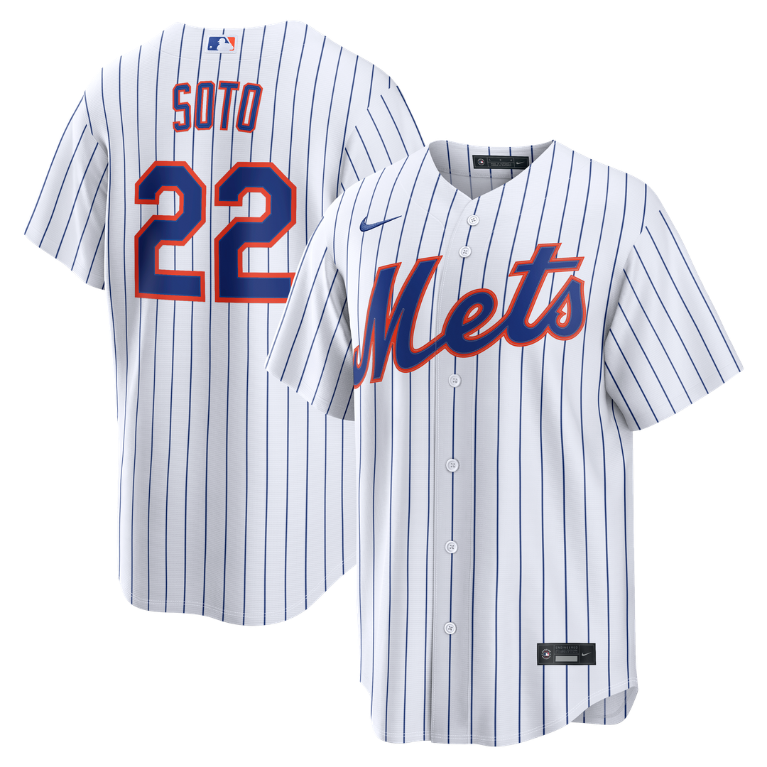 New York Mets Juan Soto White Home Replica Baseball Jersey