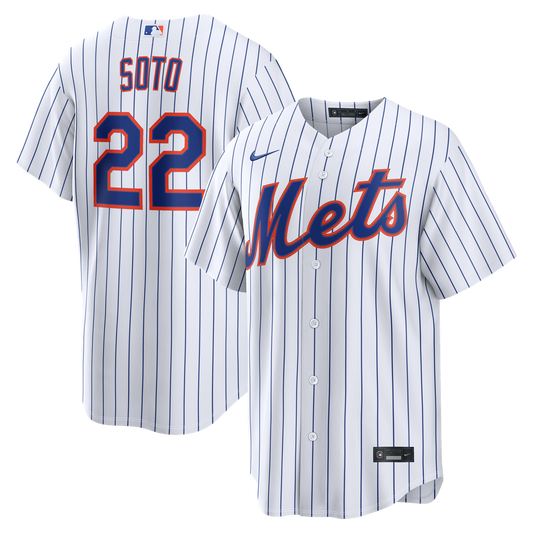 New York Mets Juan Soto White Home Replica Baseball Jersey