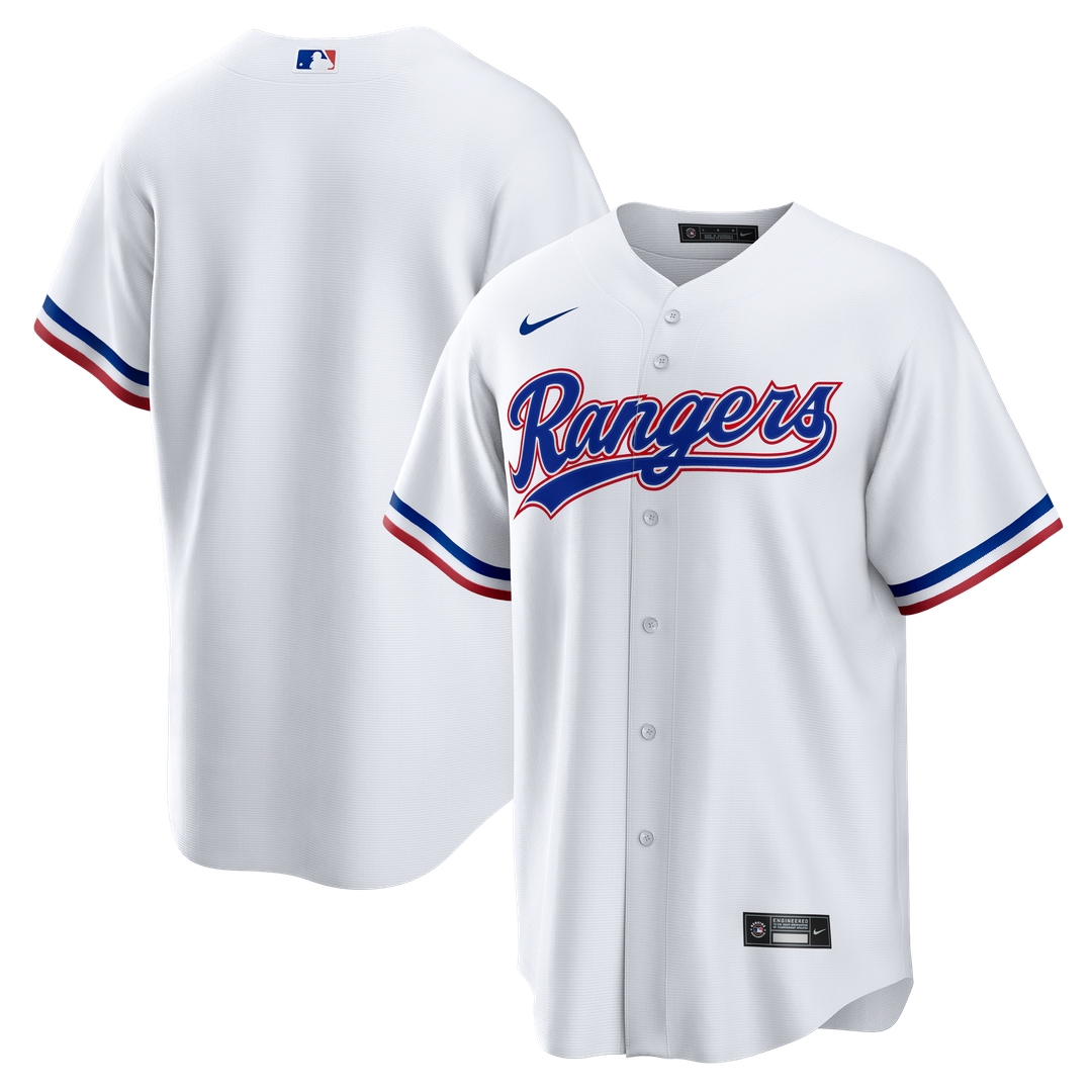 Texas Rangers White Home Big & Tall Replica Baseball Jersey