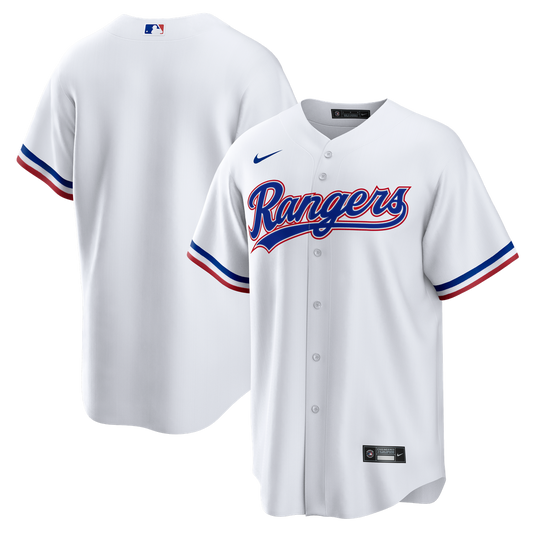 Texas Rangers White Home Big & Tall Replica Baseball Jersey