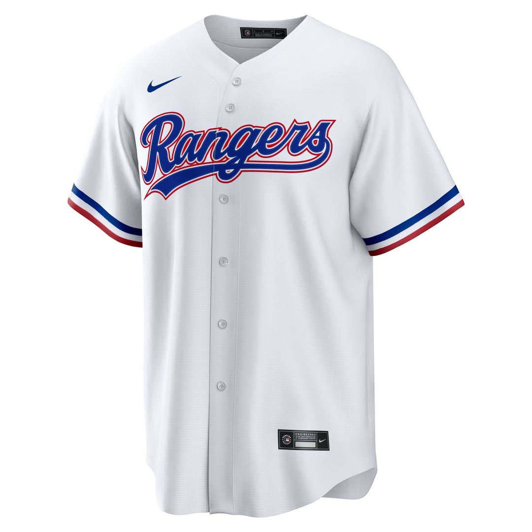 Texas Rangers Jake Burger White Home Replica Baseball Jersey | MLB Baseball Jersey