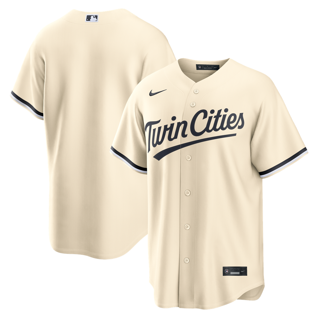 Minnesota Twins Cream Alternate Replica Baseball Jersey